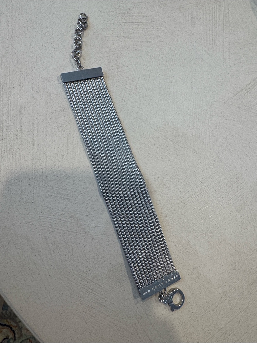 Skagen Multi-Strand Silver Bracelet - Women's Accessory